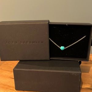 Sarah Baeumler Turquoise Bracelet-Yellow Gold Vermeil